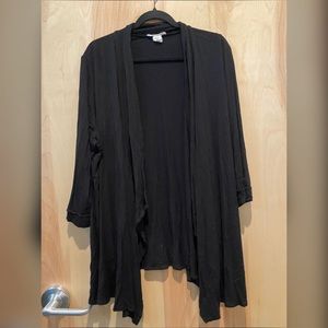 Urban Rebel cardigan; 2X; black